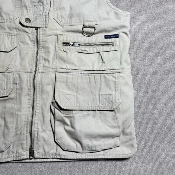 Royal Robbins 5.11 Tactical Vest Mens Medium Khaki Canvas 15 Pockets Safari - Picture 5 of 16
